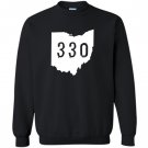 Ohio 330 area code akron oh graphic Sweatshirt