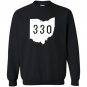 Ohio 330 area code akron oh graphic Sweatshirt