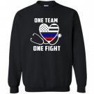 One team one fight nurse support police firefighter Sweatshirt