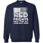 On friday we wear red support our troops gift Sweatshirt