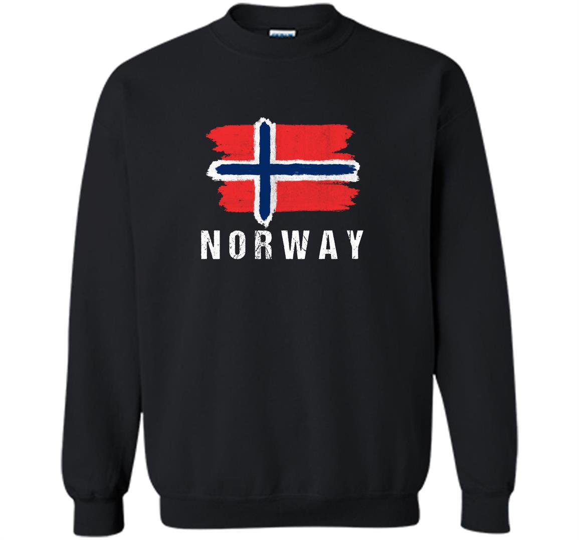 Painted norway flag norwegian flag hood Sweatshirt