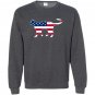 Patriotic kitty cat usa american flag Sweatshirt