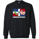 Platano dominican republic flag glass emoji face Sweatshirt