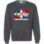 Platano dominican republic flag glass emoji face Sweatshirt