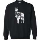 Prob llama llamas costume heather Sweatshirt