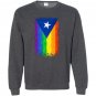 Puerto rican or cuban gay pride flag rainbow destroy Sweatshirt