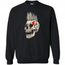 Punk rock punks not dead skull mohawk style Sweatshirt