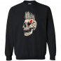 Punk rock punks not dead skull mohawk style Sweatshirt