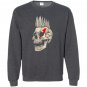 Punk rock punks not dead skull mohawk style Sweatshirt