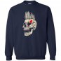 Punk rock punks not dead skull mohawk style Sweatshirt