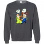 Pythagoras fights einstein c2 funny science gift Sweatshirt