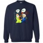 Pythagoras fights einstein c2 funny science gift Sweatshirt