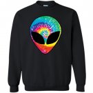 Rainbow alien trippy large Sweatshirt