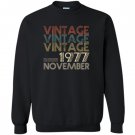 Retro classic vintage november 1977 40th gift 40 years old Sweatshirt