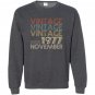 Retro classic vintage november 1977 40th gift 40 years old Sweatshirt