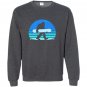 Retro snowboard yeti snowboarding gift Sweatshirt