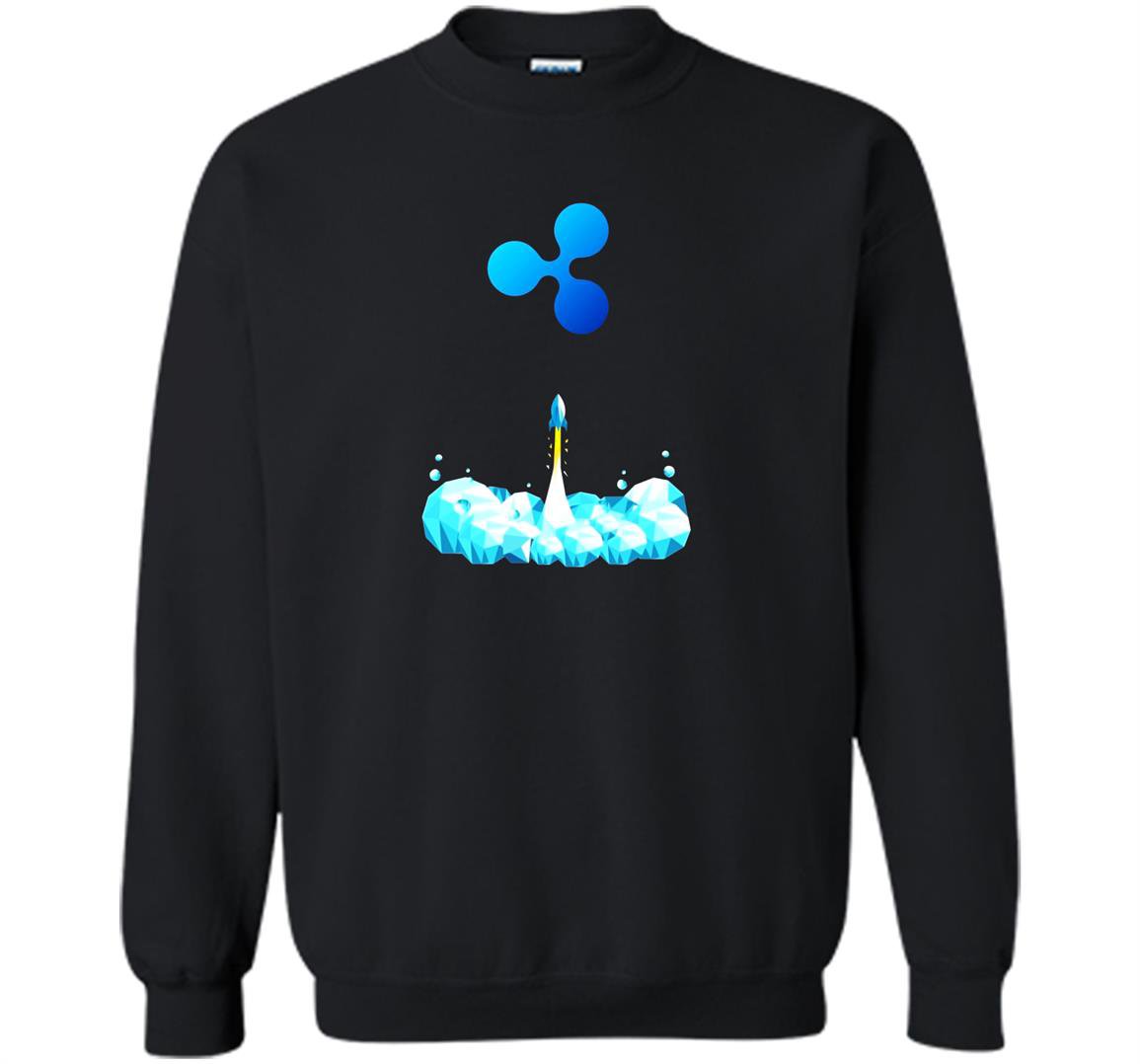 Ripple to the moon xrp crypto currency Sweatshirt
