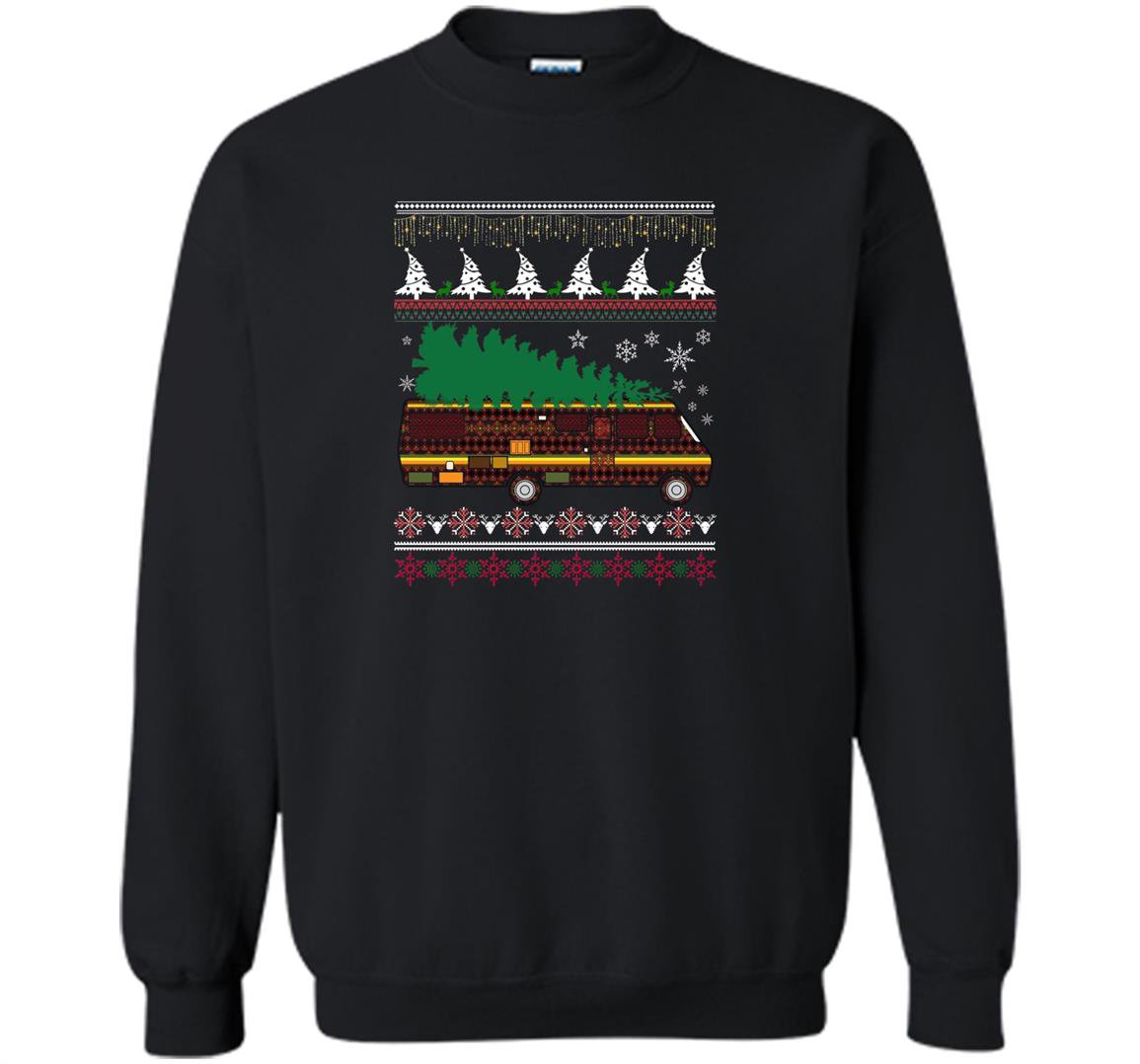 Rv camping ugly xmas tree rv graphic Sweatshirt