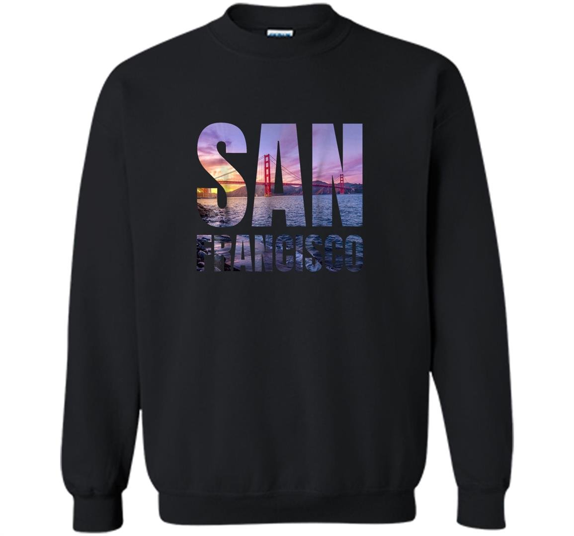 San francisco bay golden gate bridge skyline gift Sweatshirt