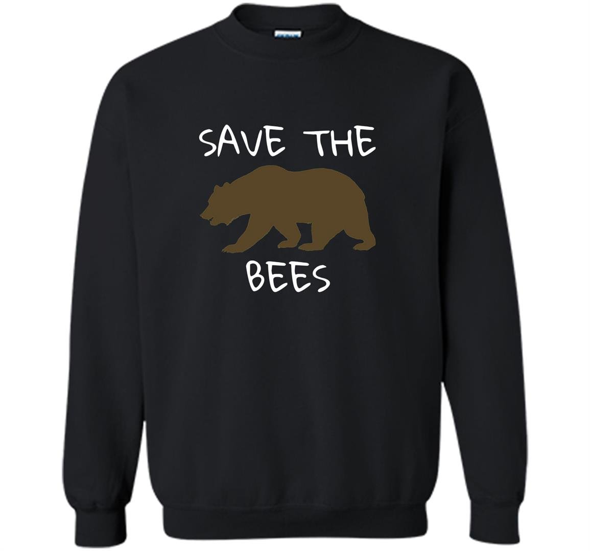 Save the bees brown bear Sweatshirt