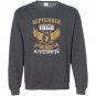 September 1968 50th years of being awesome birthday gift Sweatshirt