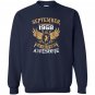 September 1968 50th years of being awesome birthday gift Sweatshirt