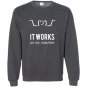 Shrug it works on my machine funny programmer excuse Sweatshirt