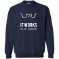 Shrug it works on my machine funny programmer excuse Sweatshirt