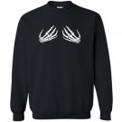 Skeleton hand skeleton hand bra halloween Sweatshirt