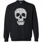 Sketchy cat skull funny gift for cat lover Sweatshirt