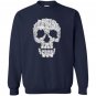 Sketchy cat skull funny gift for cat lover Sweatshirt