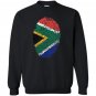 South africa dna flag thumb fingerprint roots proud Sweatshirt