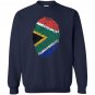 South africa dna flag thumb fingerprint roots proud Sweatshirt
