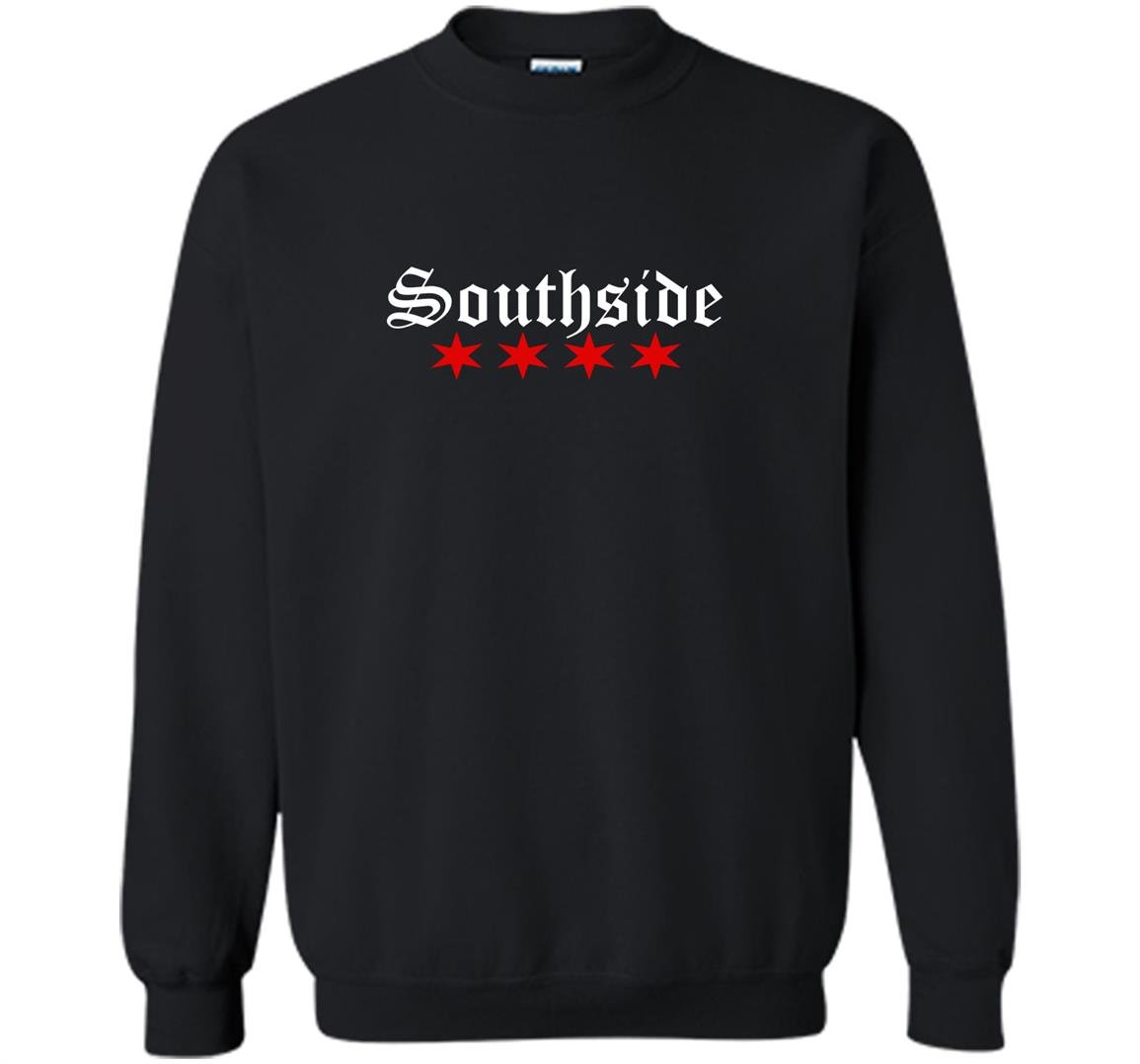 Southside with chicago flag stars southside pride Sweatshirt