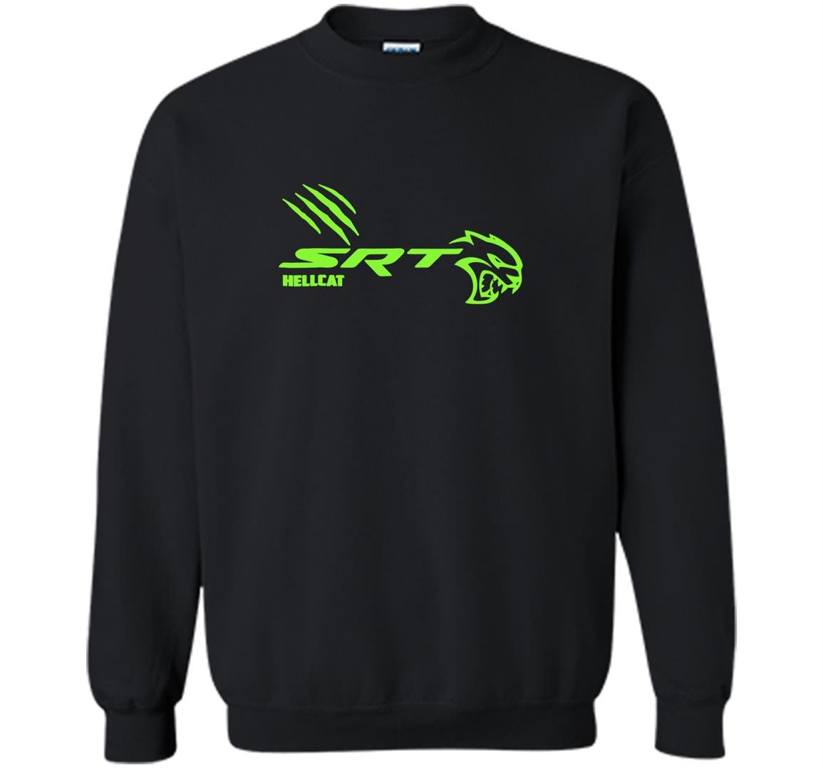 Team dodge srt hell cat scratch green Sweatshirt