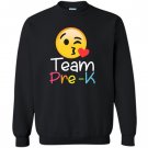 Team pre k teacher emoji hearts love back to school Sweatshirt
