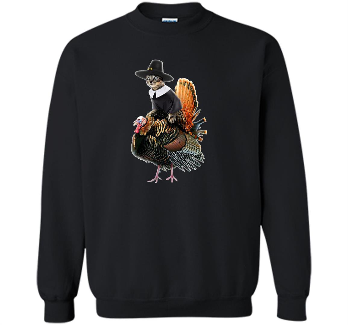 Thanksgiving cat thanksgiving turkey Sweatshirt