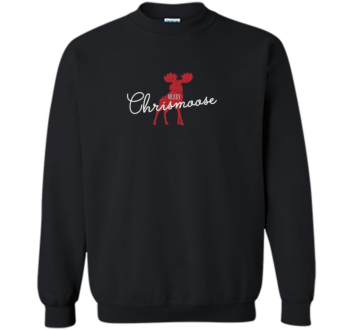 The merry chrismoose christmas moose funny gift Sweatshirt