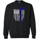 Thin line american flag hockey Sweatshirt