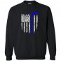 Thin line american flag hockey Sweatshirt