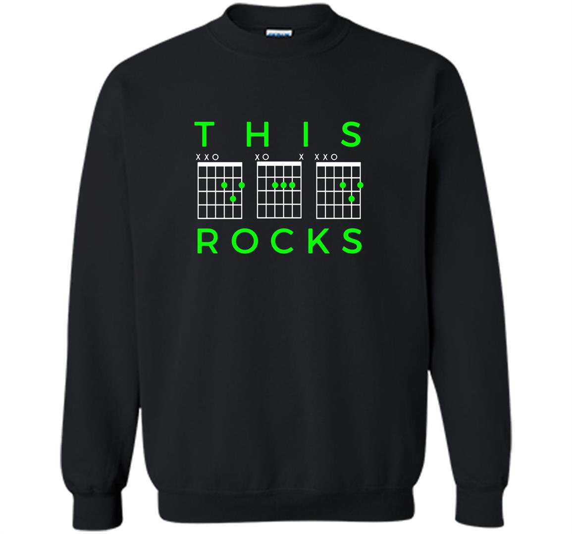 This dad rocks guitar chords fathers day bday gift Sweatshirt
