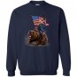 Usa president donald trump ride america war bear Sweatshirt