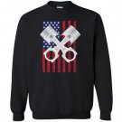 Usa distressed look drag racing Sweatshirt