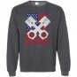 Usa distressed look drag racing Sweatshirt