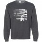 Usa guns weapons flag rifles stripes armed america Sweatshirt