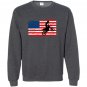 Usa veteran american flag motocross dirtbike vintage Sweatshirt