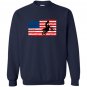 Usa veteran american flag motocross dirtbike vintage Sweatshirt