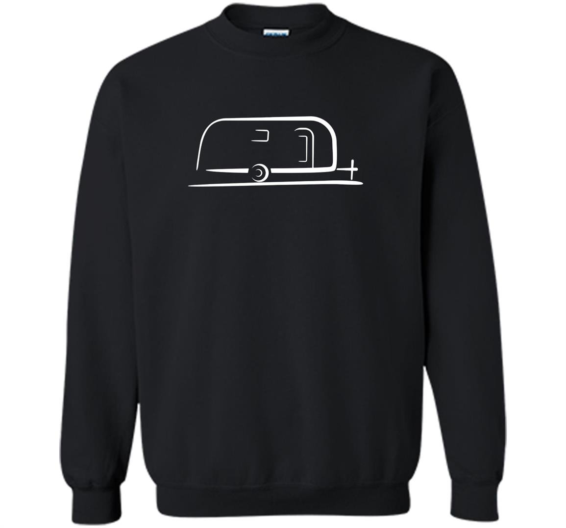 Vintage airstream style streamlined trailer Sweatshirt