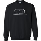 Vintage airstream style streamlined trailer Sweatshirt