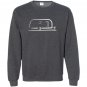 Vintage airstream style streamlined trailer Sweatshirt
